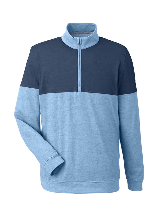 PUMA Men's Cloudspun Warm Up Quarter-Zip - Cyan 3XL
