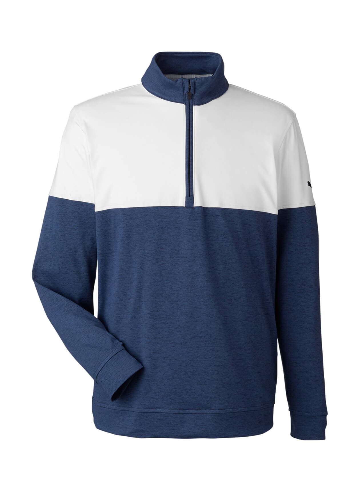 PUMA Men's Cloudspun Warm Up Quarter-Zip - Navy 3XL