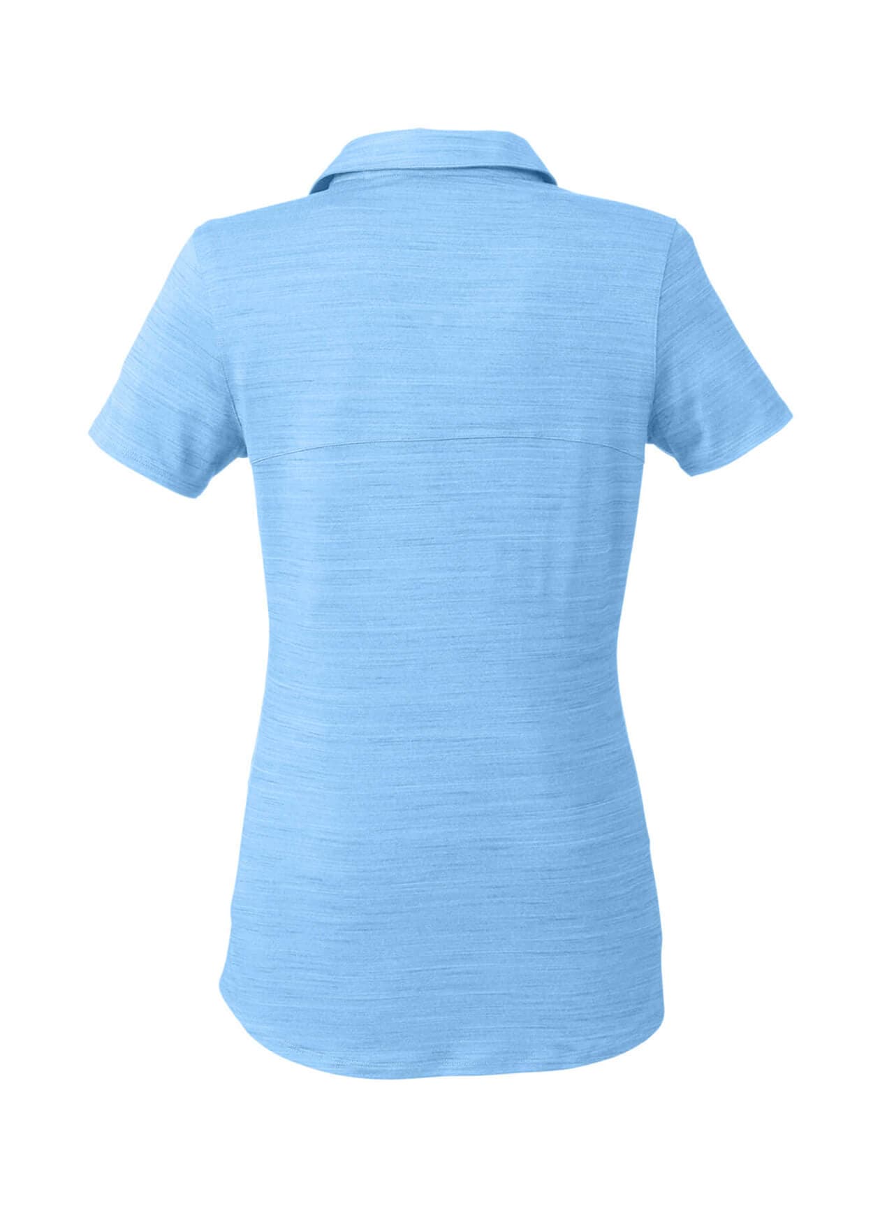 PUMA Women's Cloudspun Free V-Neck Polo - Cyan LG