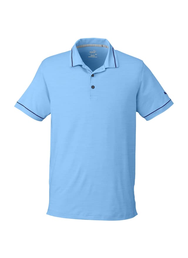PUMA Men's Cloudspun Monarch Polo - Cyan 3XL