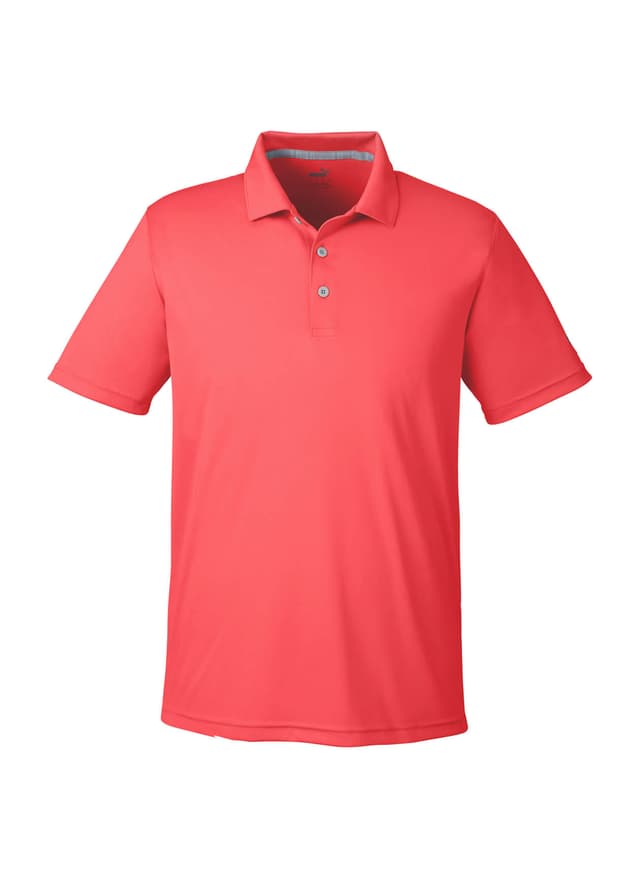 PUMA Men's Gamer Golf Polo - Hot Coral 3XL