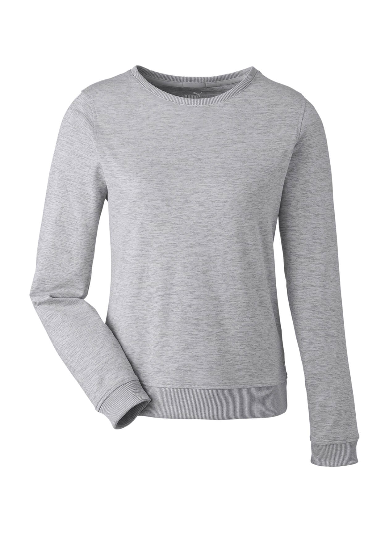 PUMA Women's Cloudspun Crewneck Sweatshirt - Light Grey LG
