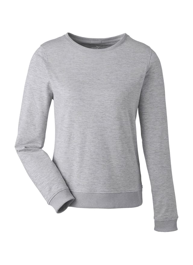 PUMA Women's Cloudspun Crewneck Sweatshirt - Light Grey LG