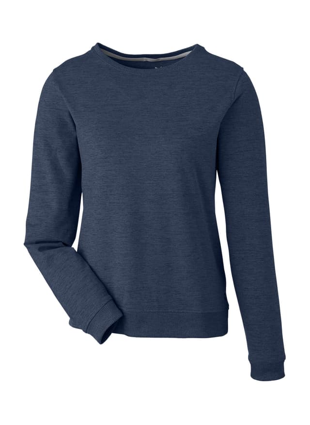 PUMA Women's Cloudspun Crewneck Sweatshirt - Navy LG