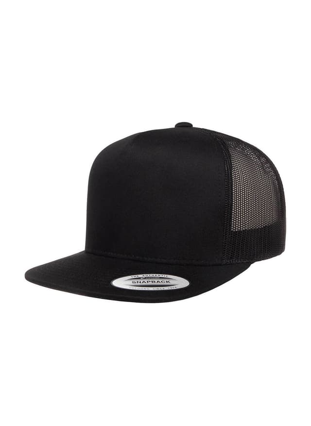 Yupoong 5-Panel Classic Trucker Hat - Black MISC
