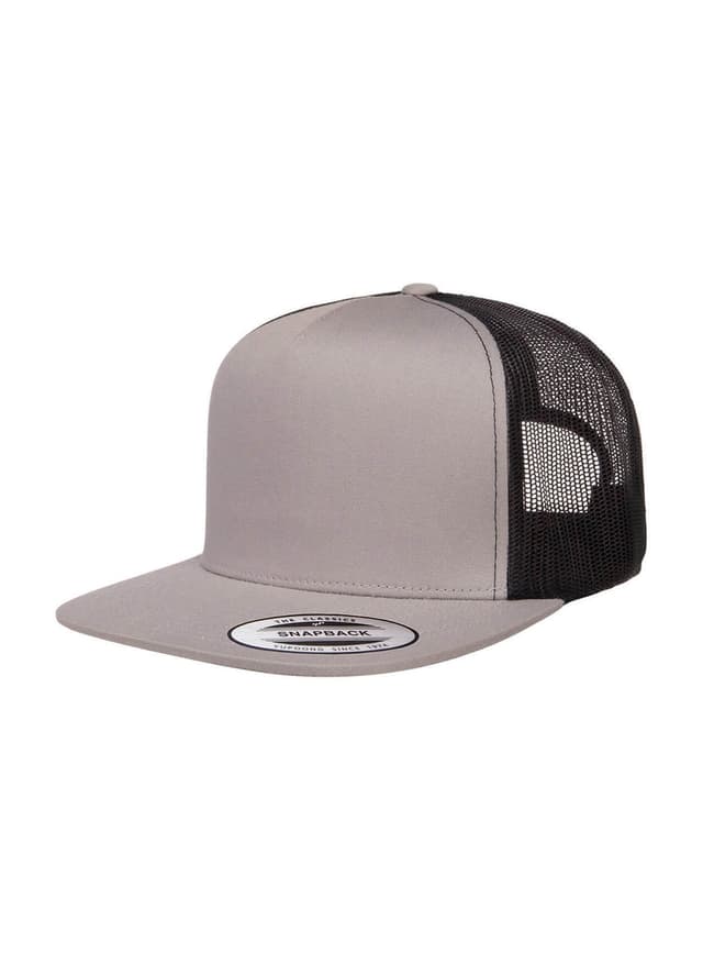 Yupoong 5-Panel Classic Trucker Hat - Black,Dark Grey MISC