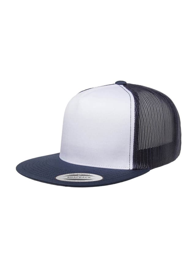 Yupoong Classic Trucker with White Front Panel Hat - Navy MISC