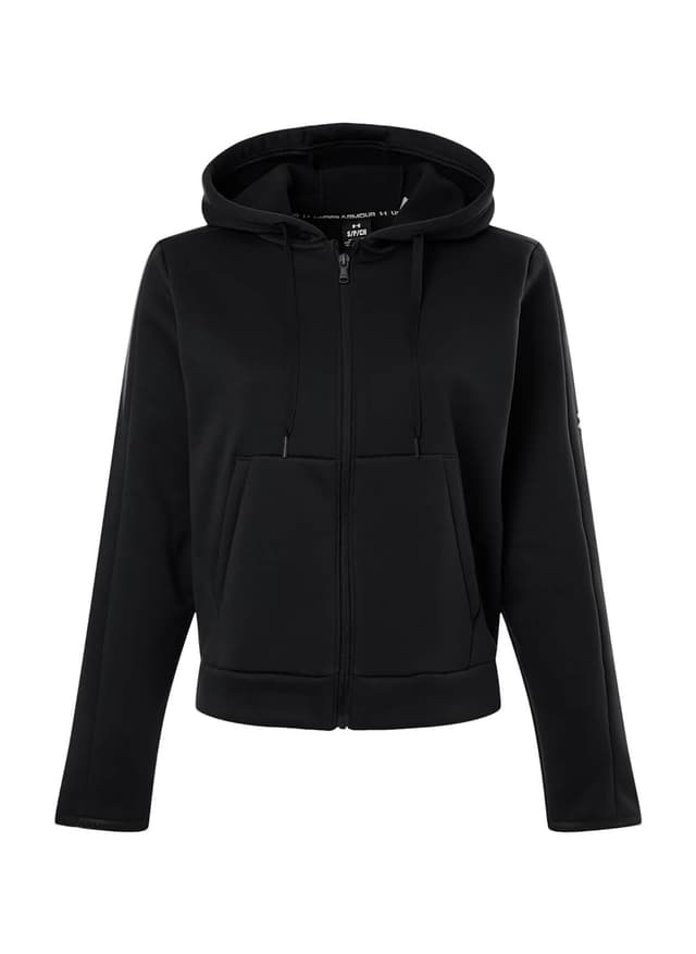 Under Armour Women's Armour Fleece Pro Full-Zip Hoodie - Black LG