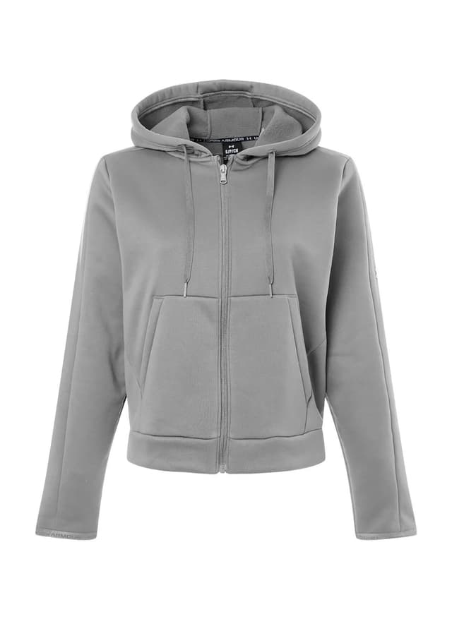 Under Armour Women's Armour Fleece Pro Full-Zip Hoodie - Light Grey LG
