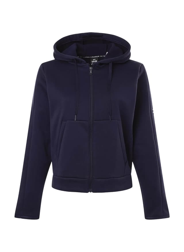 Under Armour Women's Armour Fleece Pro Full-Zip Hoodie - Navy LG