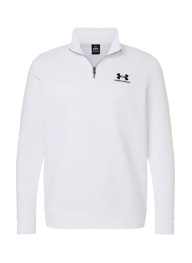 Under Armour Men's Fleece Icon Quarter-Zip - White 3XL