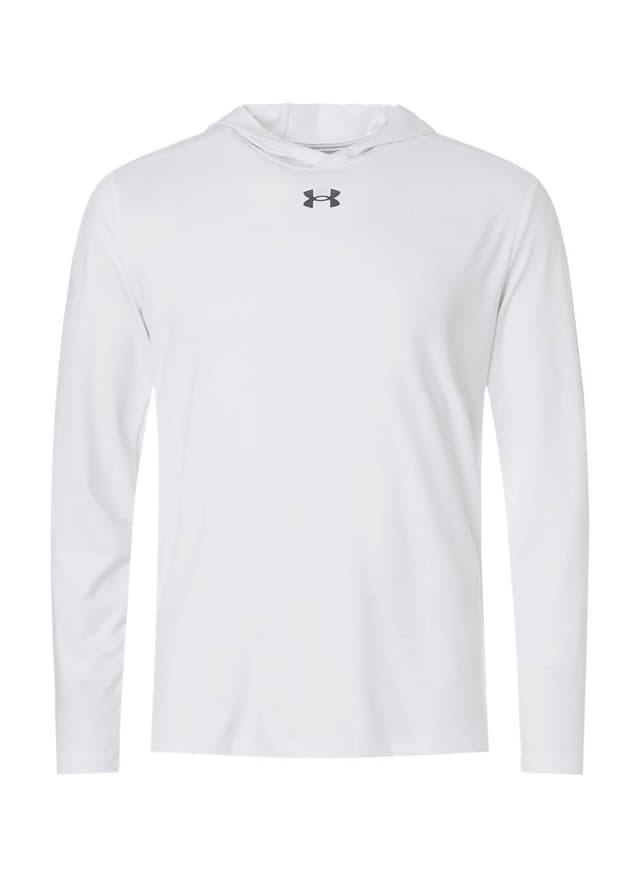 Under Armour Men's Team Vanish Hooded Long-Sleeve T-Shirt - White 3XL