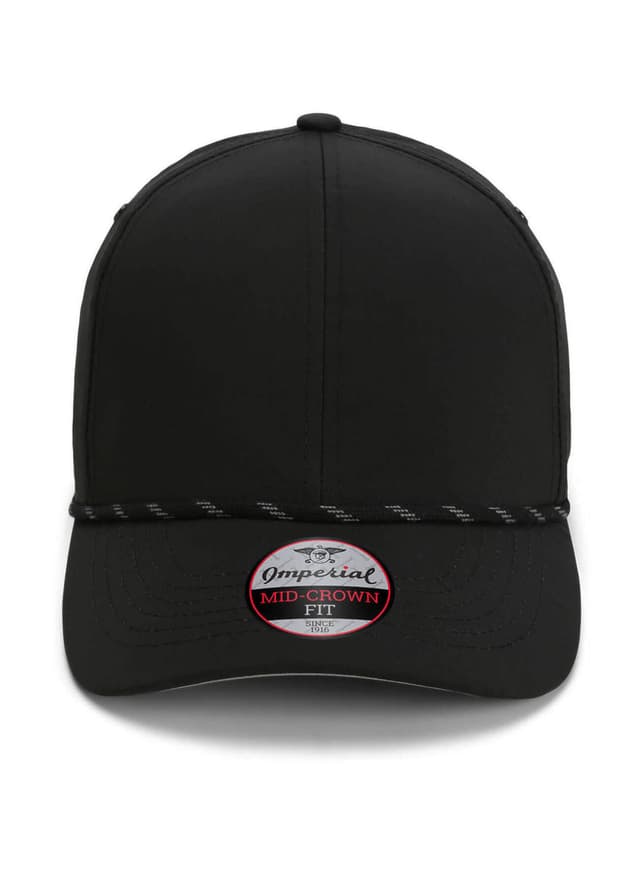 Imperial The Habanero 6 Panel Rope Hat - Black MISC