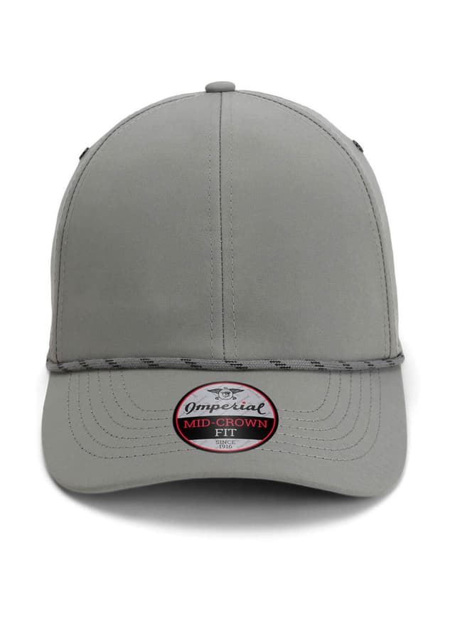 Imperial The Habanero 6 Panel Rope Hat - Light Grey MISC
