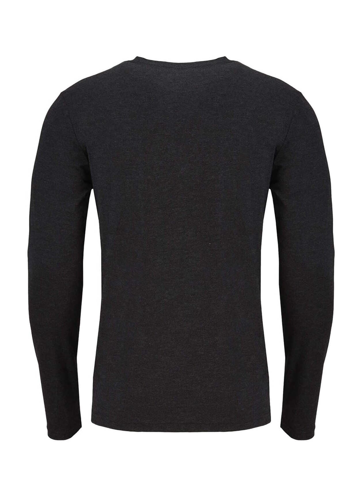 Next Level Men's Triblend Long-Sleeve Crew T-Shirt - Black LG