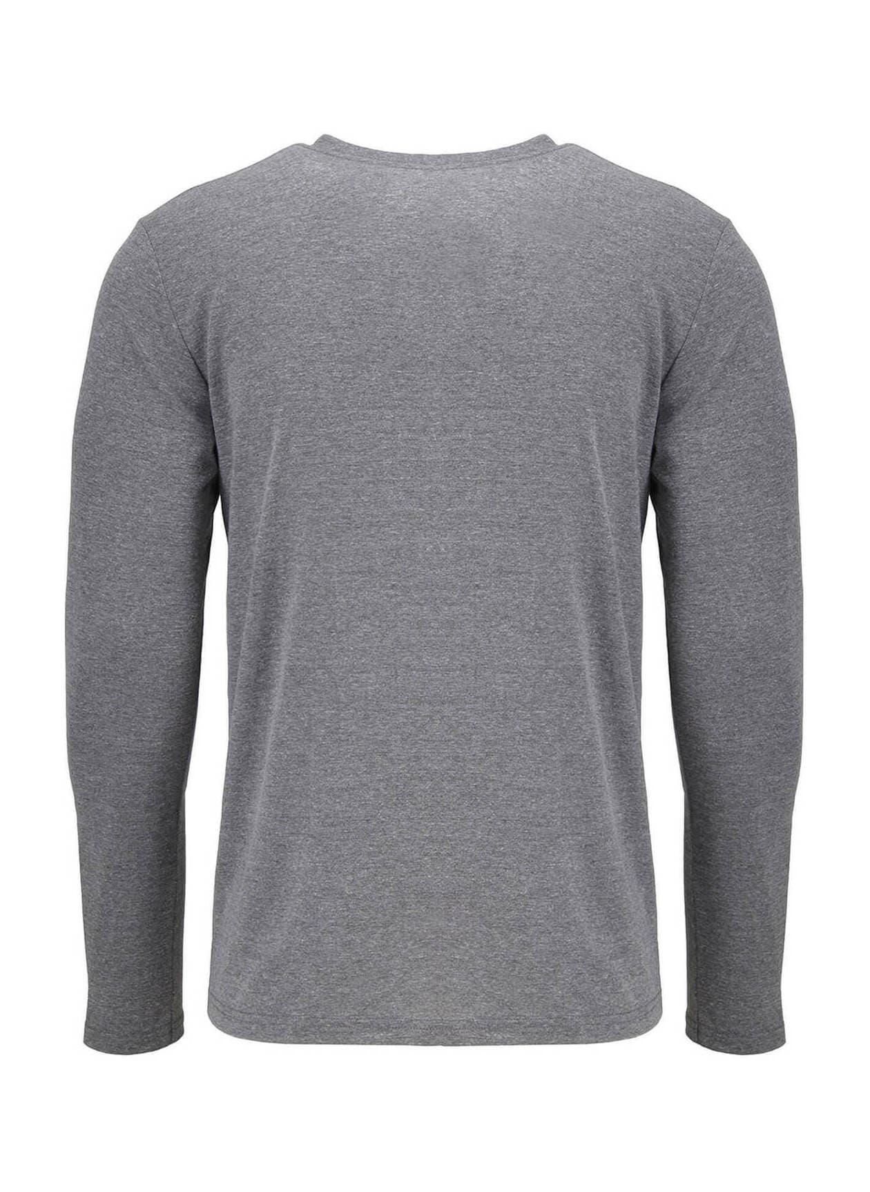Next Level Men's Triblend Long-Sleeve Crew T-Shirt - Dark Grey LG