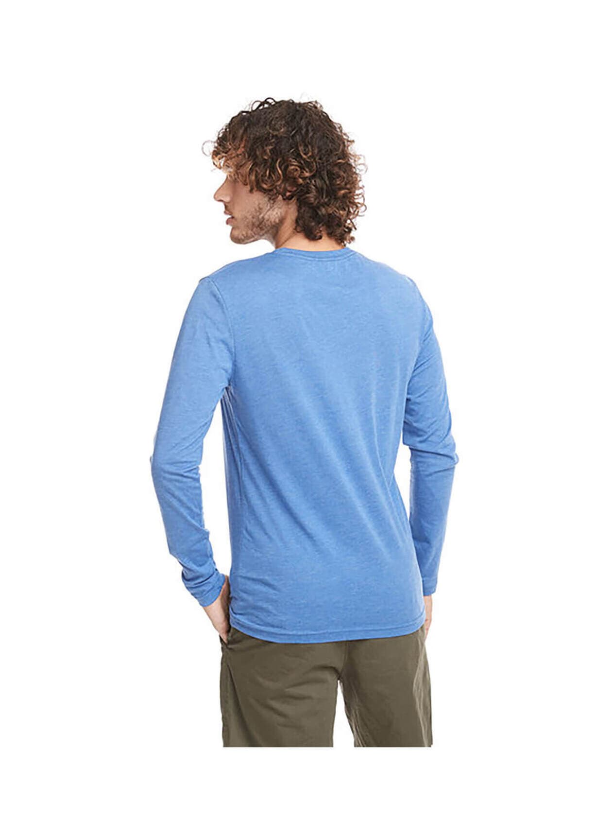 Next Level Men's Triblend Long-Sleeve Crew T-Shirt - Cyan LG