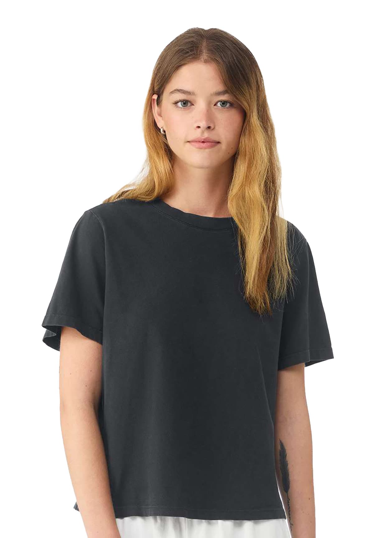 Bella + Canvas Women's Garment-Dyed Tee - Black 3XL