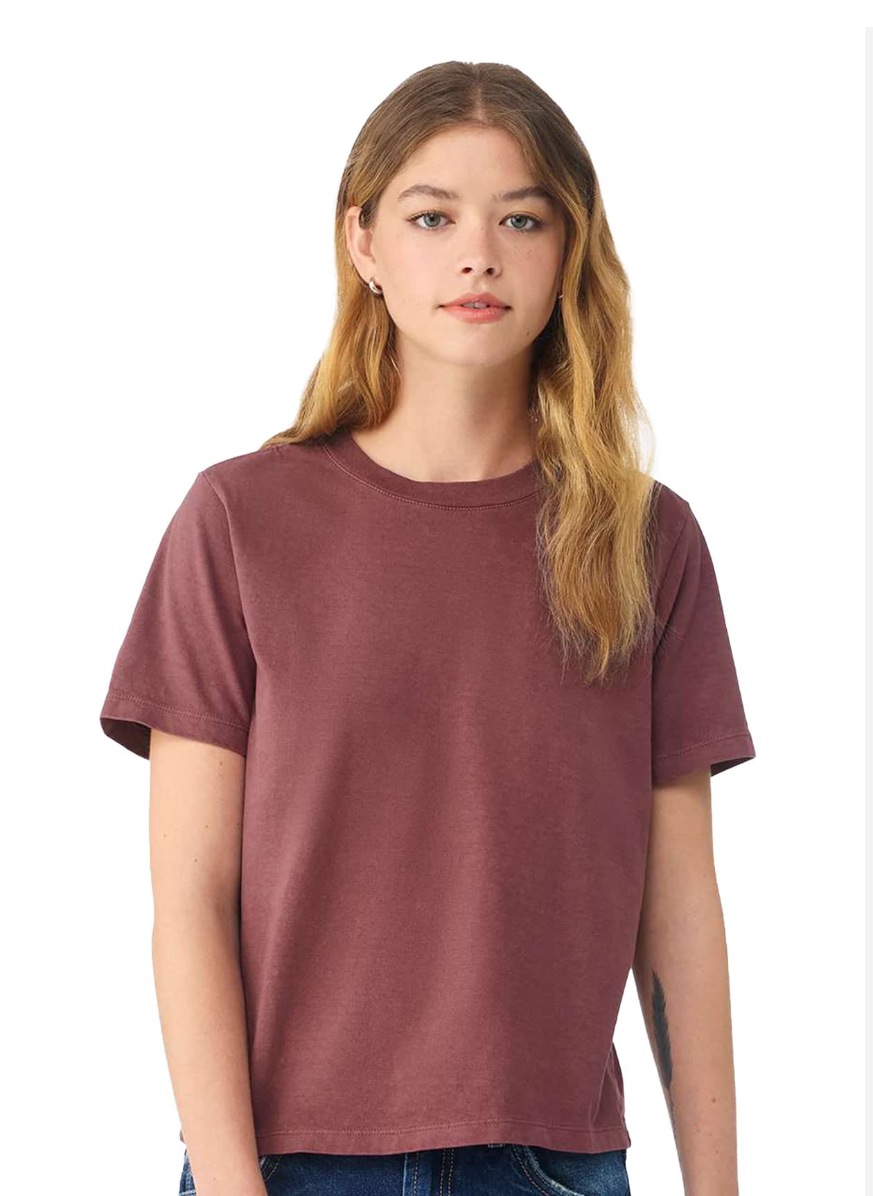 Bella + Canvas Women's Garment-Dyed Tee - Red 3XL