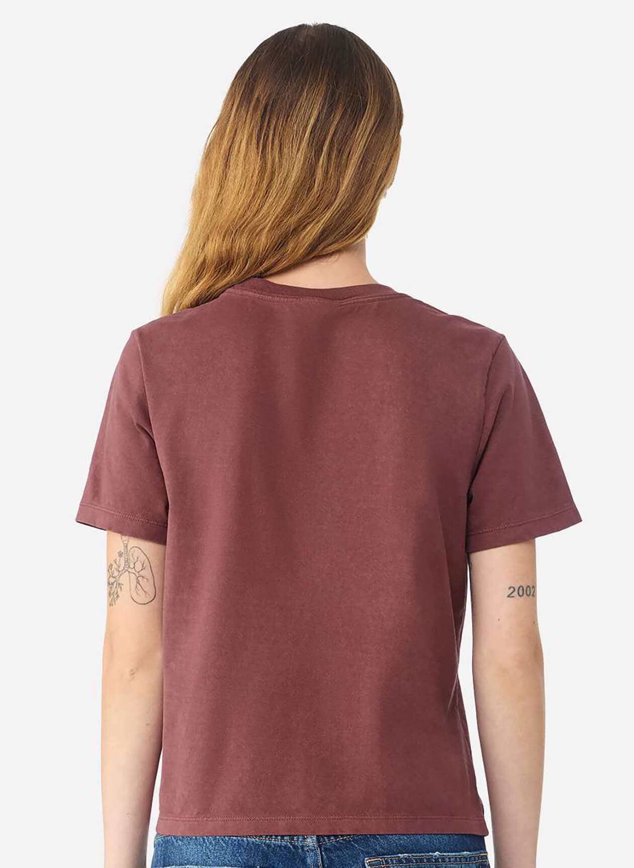 Bella + Canvas Women's Garment-Dyed Tee - Red 3XL