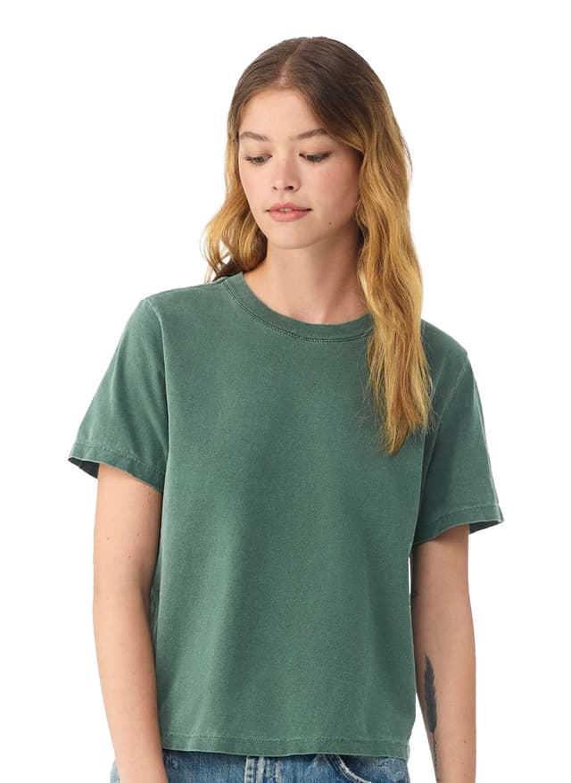 Bella + Canvas Women's Garment-Dyed Tee - Washed Pine 3XL