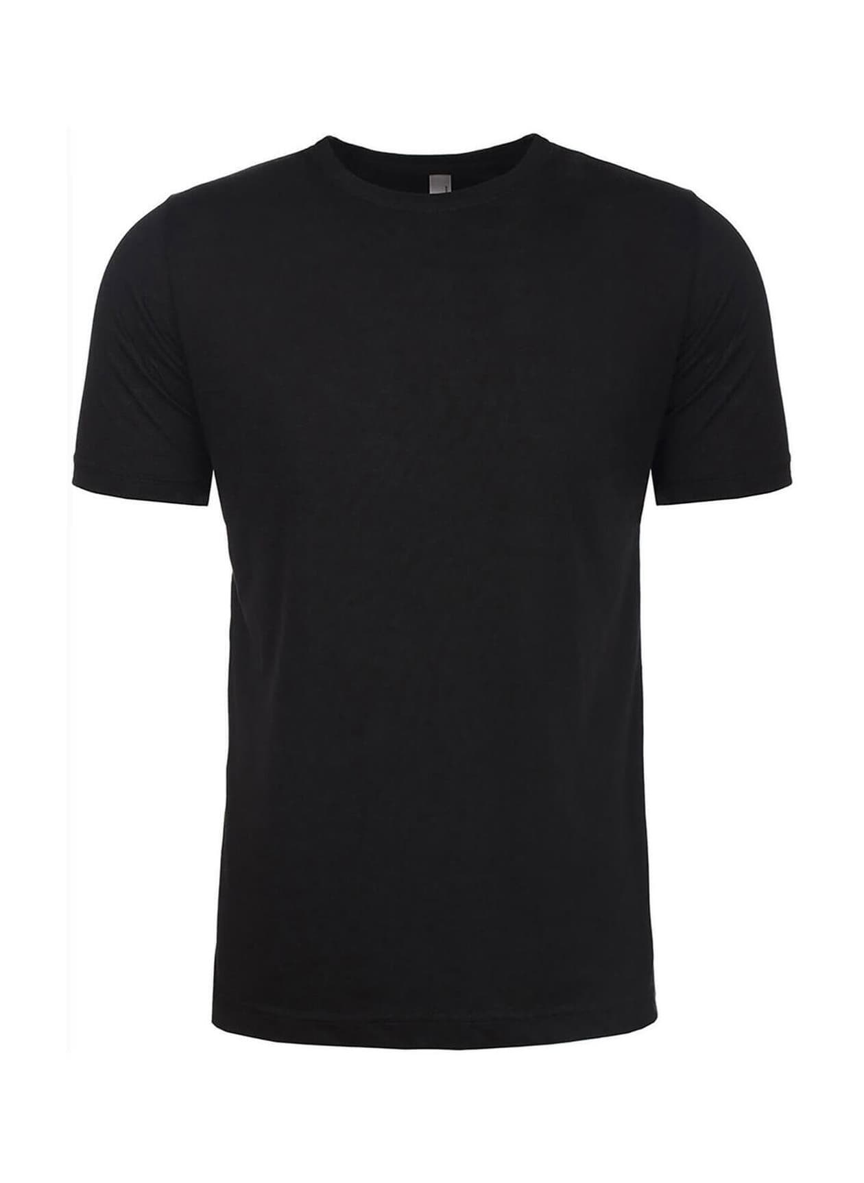 Next Level Unisex Poly/Cotton Crew T-Shirt - Black 3XL