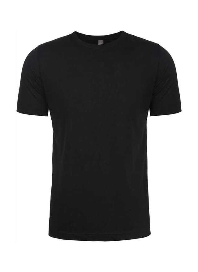 Next Level Unisex Poly/Cotton Crew T-Shirt - Black 3XL