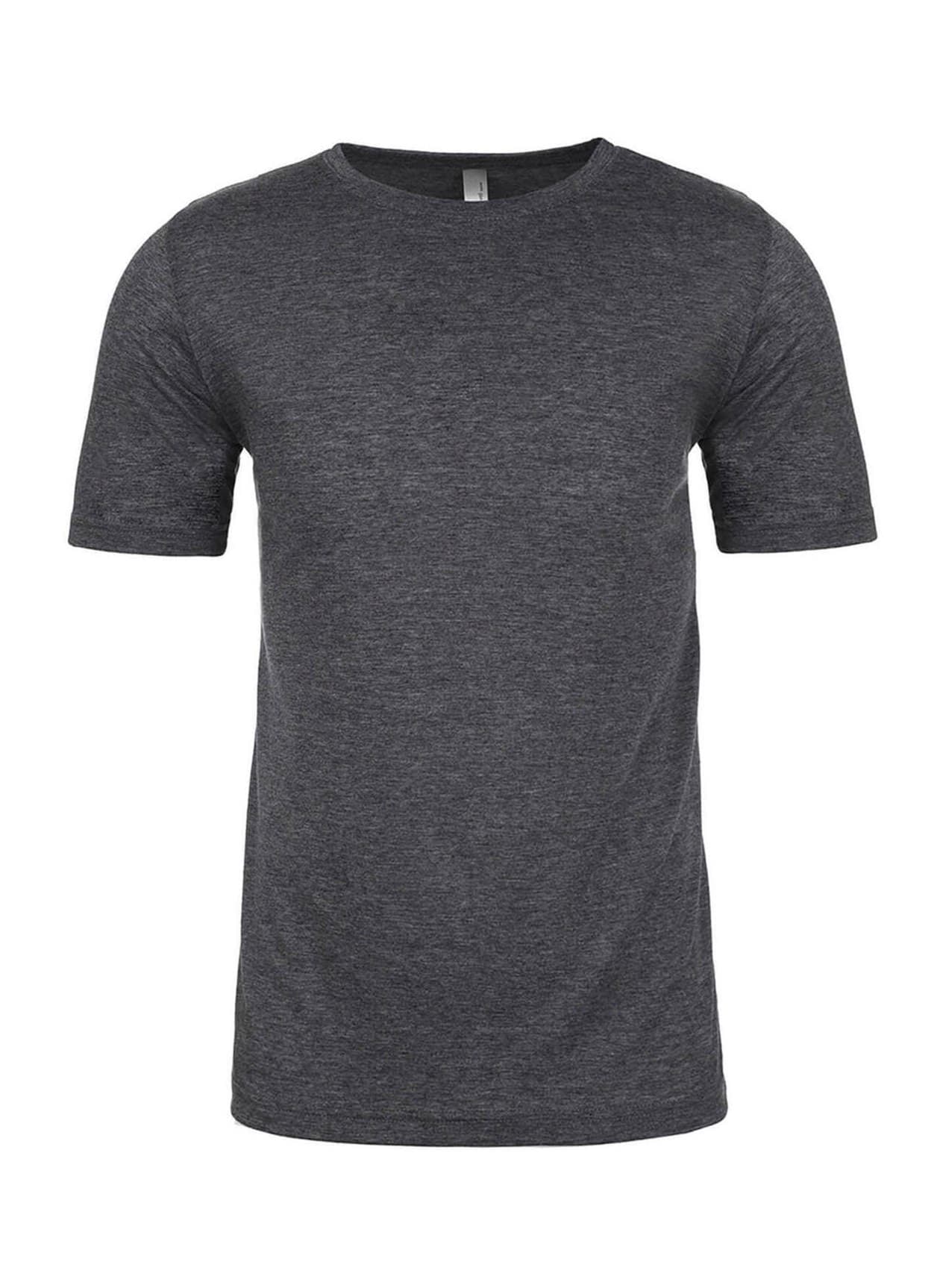 Next Level Unisex Poly/Cotton Crew T-Shirt - Dark Grey 3XL