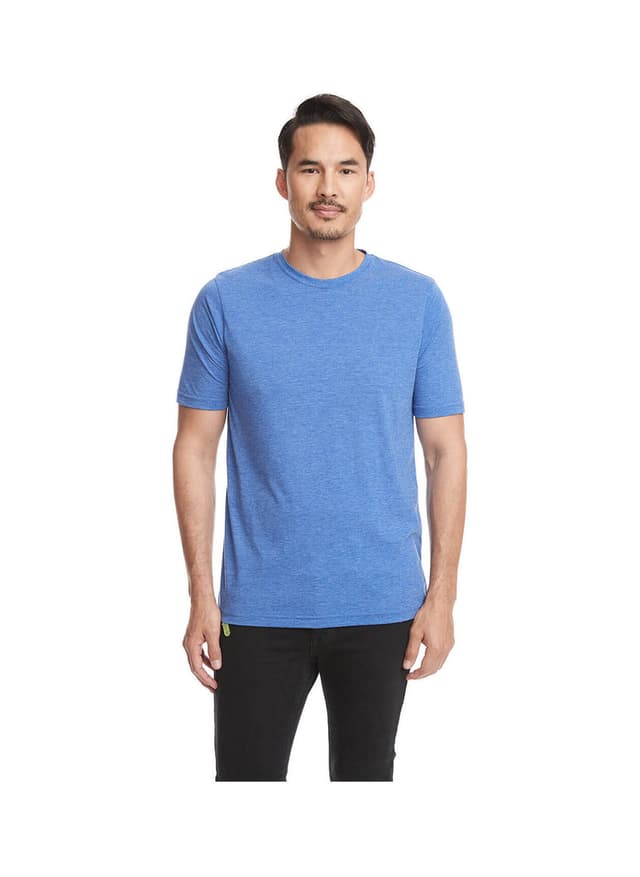 Next Level Unisex Poly/Cotton Crew T-Shirt - Cyan 3XL