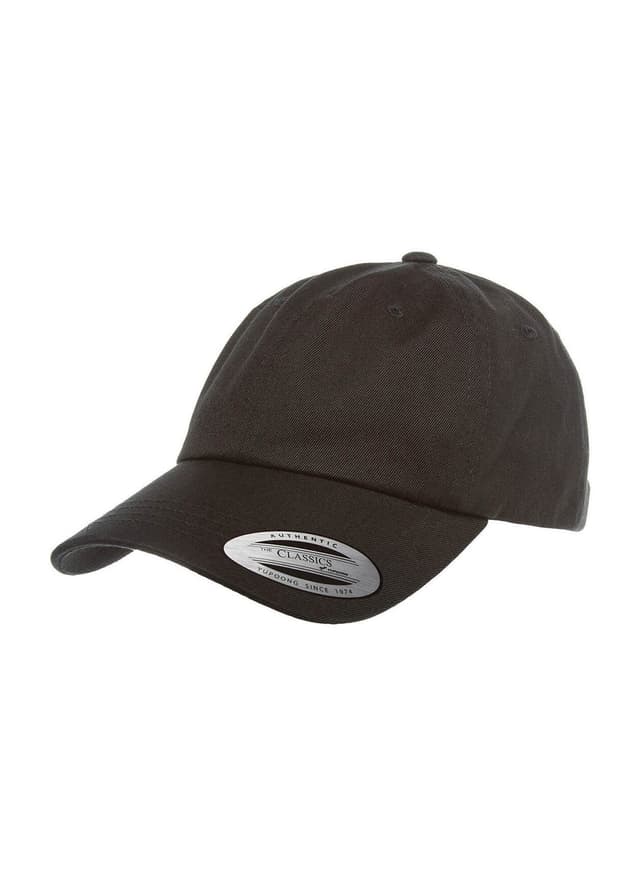 Yupoong Low-Profile Cotton Twill Dad Hat - Black MISC