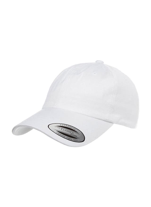 Yupoong Low-Profile Cotton Twill Dad Hat - White MISC