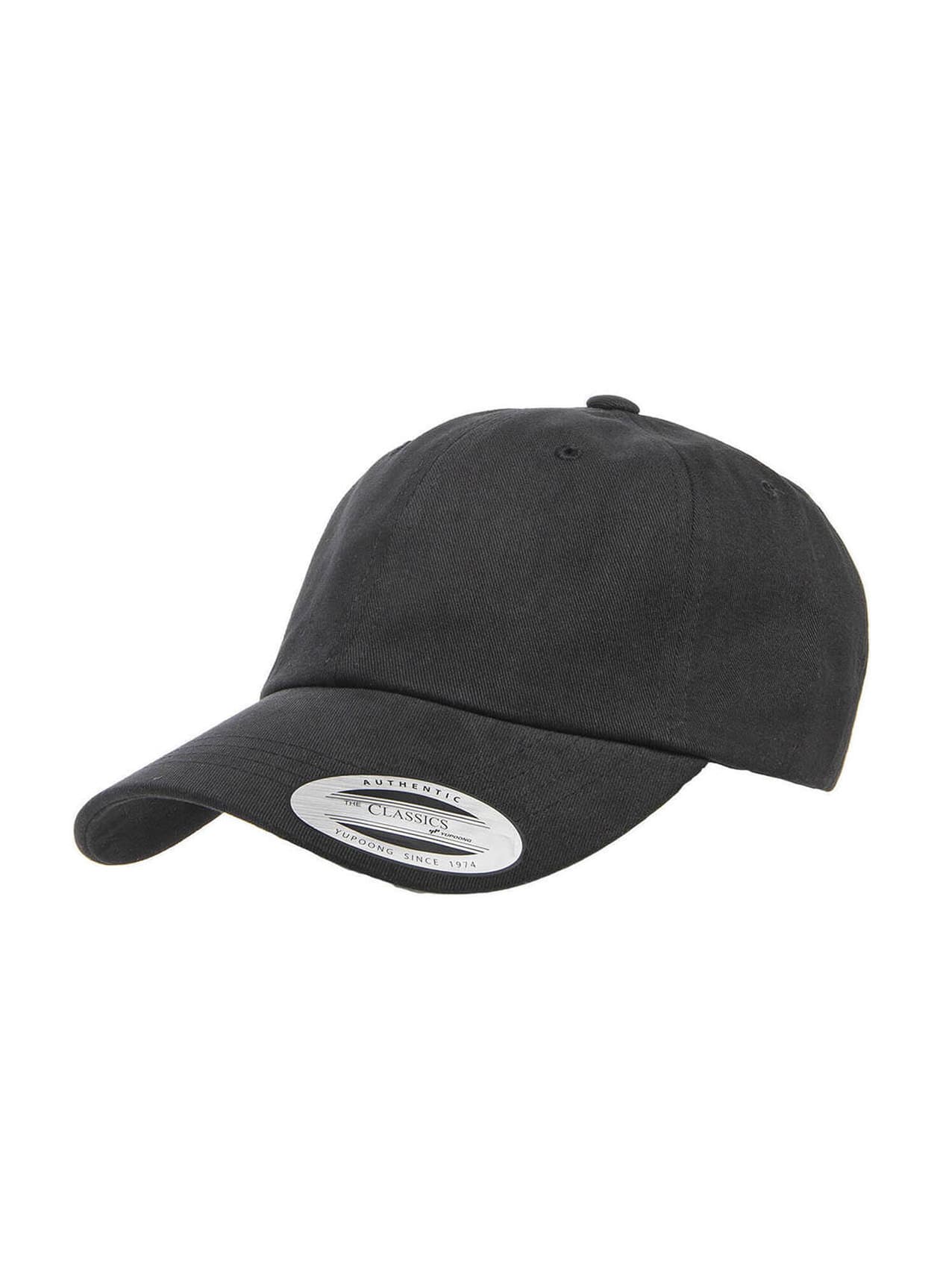 Yupoong Peached Cotton Twill Dad Hat - Black MISC
