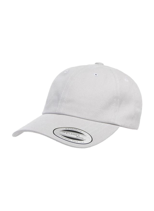 Yupoong Peached Cotton Twill Dad Hat - Light Grey MISC