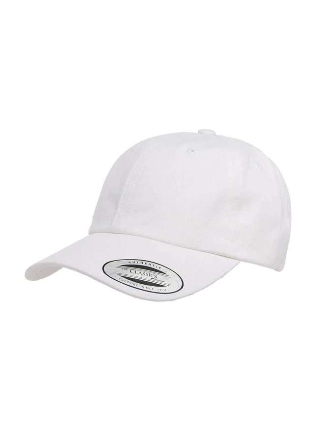 Yupoong Peached Cotton Twill Dad Hat - White MISC