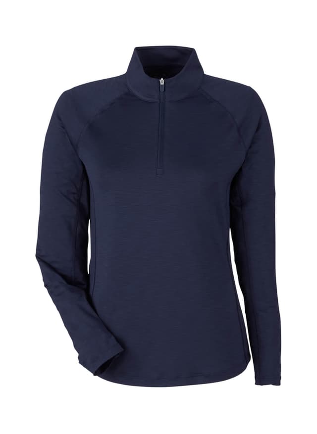 PUMA Women's You-V Quarter-Zip - Navy LG