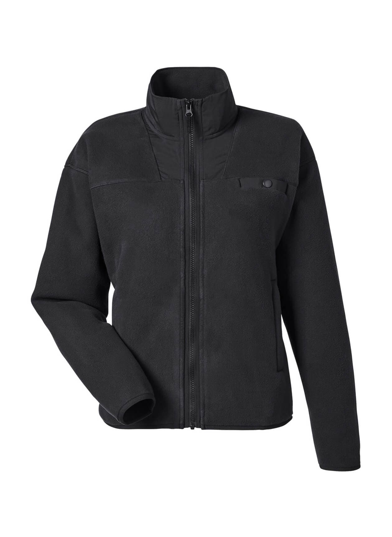 Puma Women's Charley Fleece Full-Zip Sweatshirt - Black LG