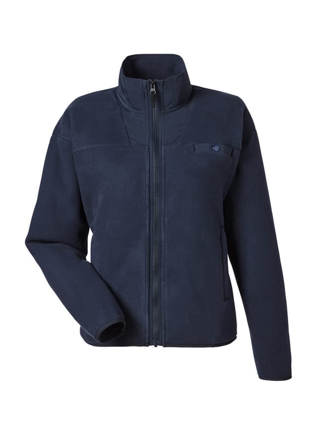 Puma Women's Charley Fleece Full-Zip Sweatshirt - Navy LG