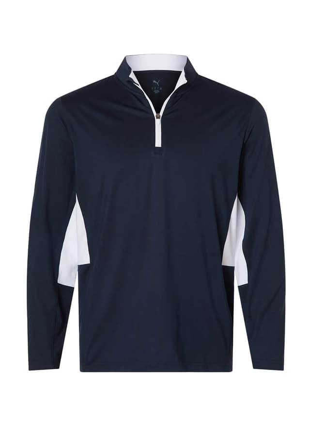 Puma Men's Pure 2.0 Quarter-Zip - Deep Navy / White Glow (DNWG) 3XL