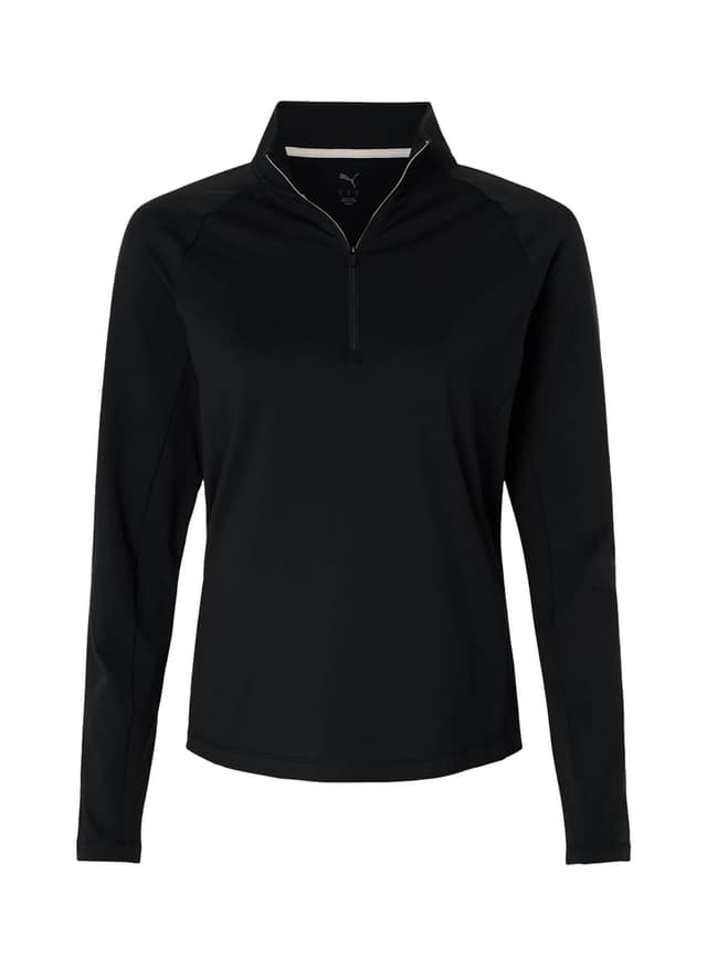 PUMA Women's Pure 2.0 Quarter-Zip - Black LG