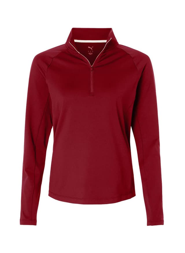 PUMA Women's Pure 2.0 Quarter-Zip - Red LG