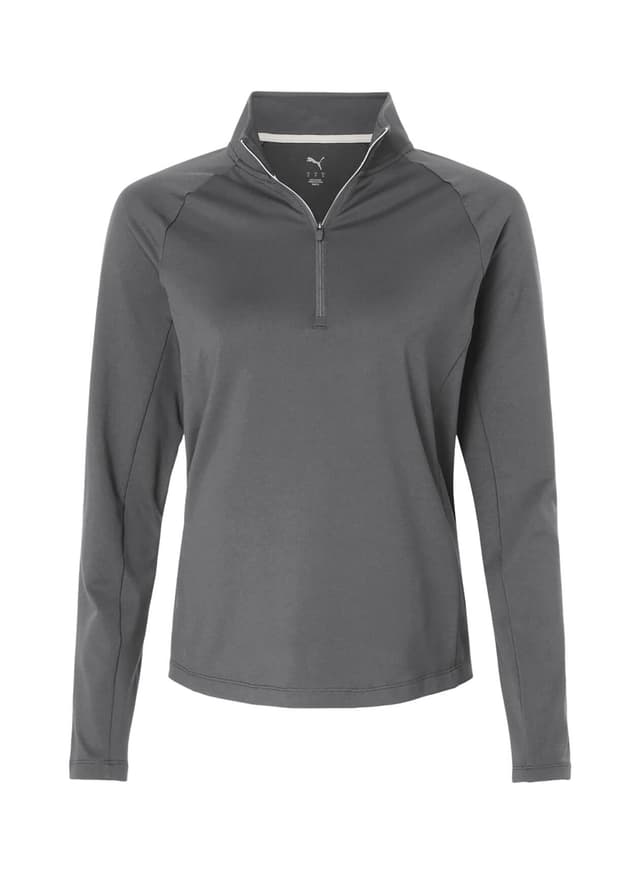PUMA Women's Pure 2.0 Quarter-Zip - Dark Grey LG