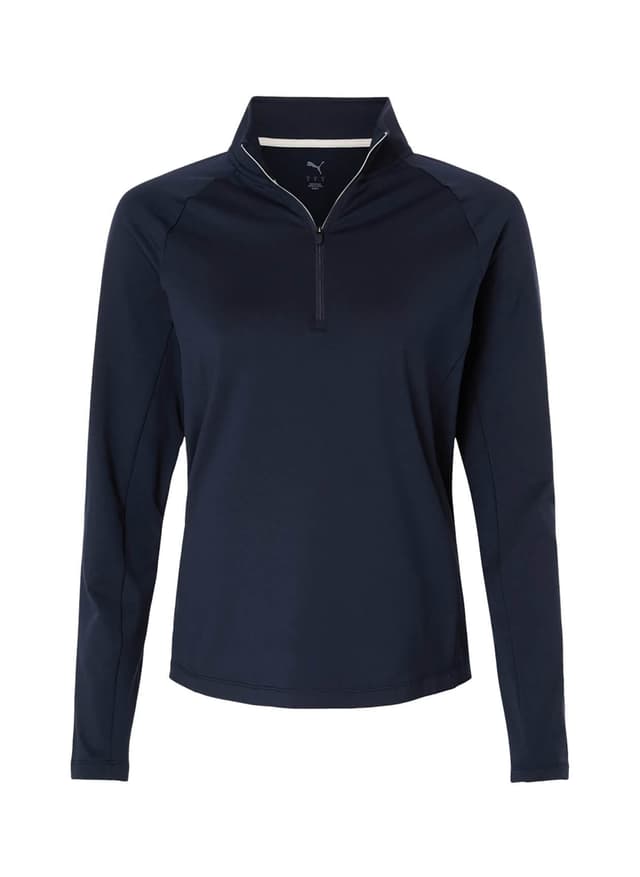 PUMA Women's Pure 2.0 Quarter-Zip - Navy LG