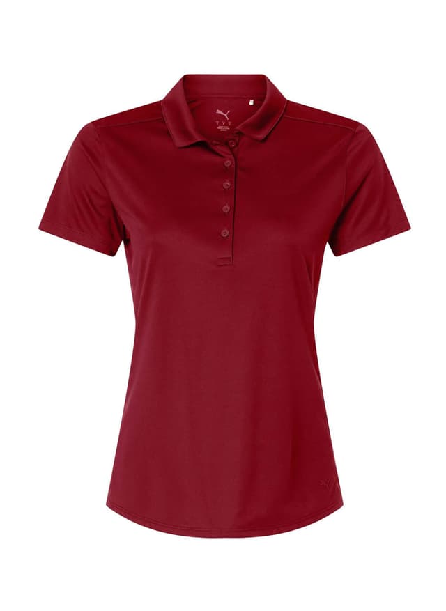 PUMA Womens Pure 2.0 Polo - Dark Crimson LG
