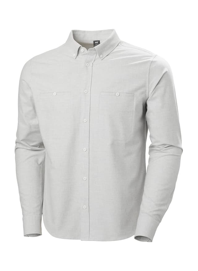 Helly Hansen Men's F2F Cotton Flannel Shirt - Light Grey LG