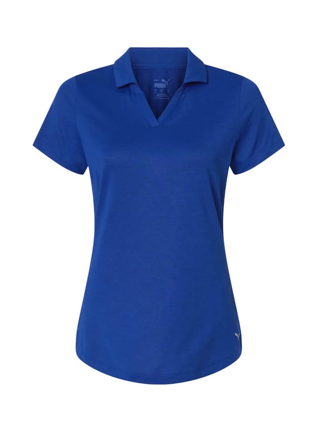 Puma Women's Icon Heather Polo - Festive Blue Heather (FBH) LG