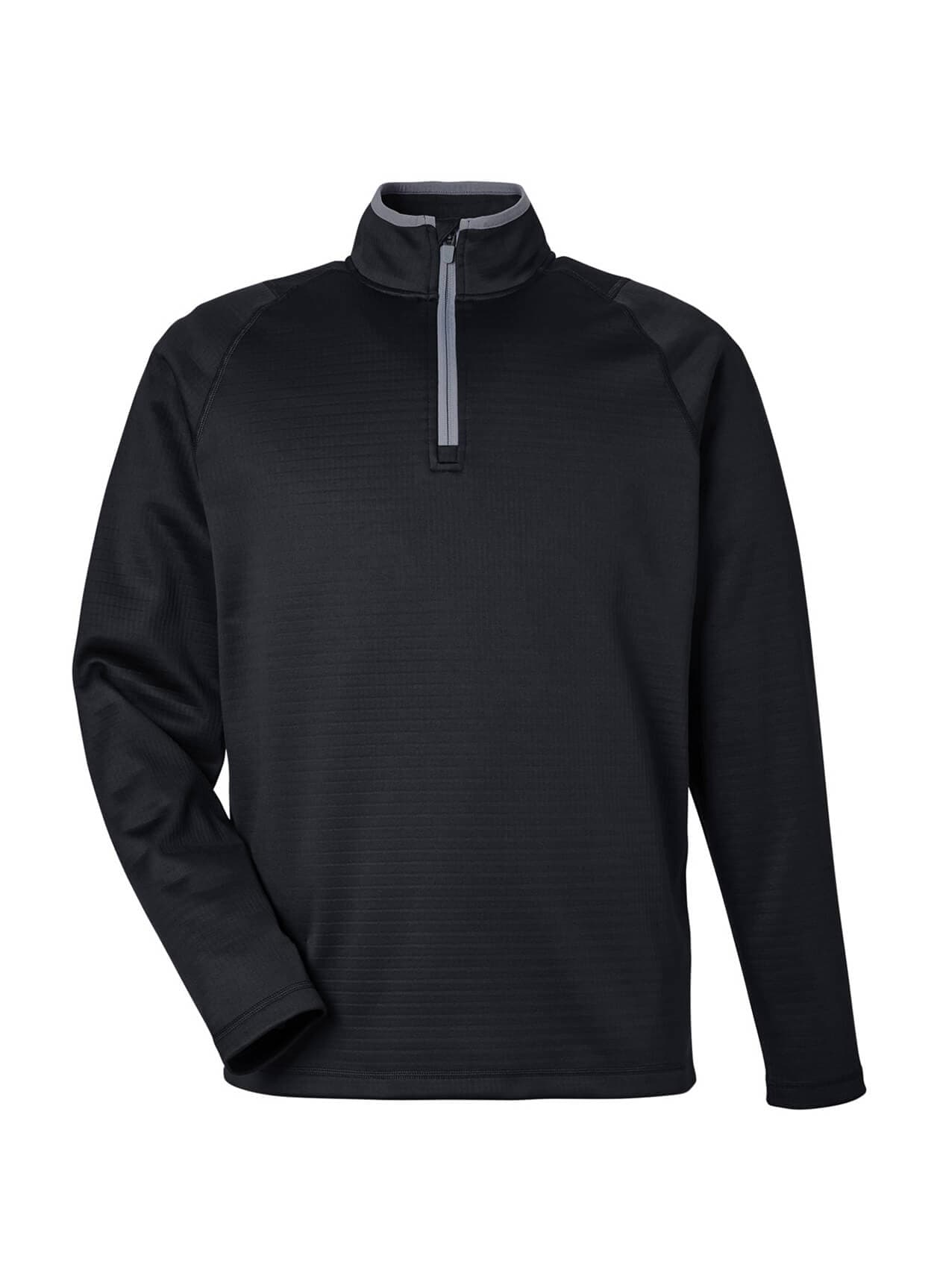 Puma Men's Waffle Fleece Quarter-Zip - Black 3XL