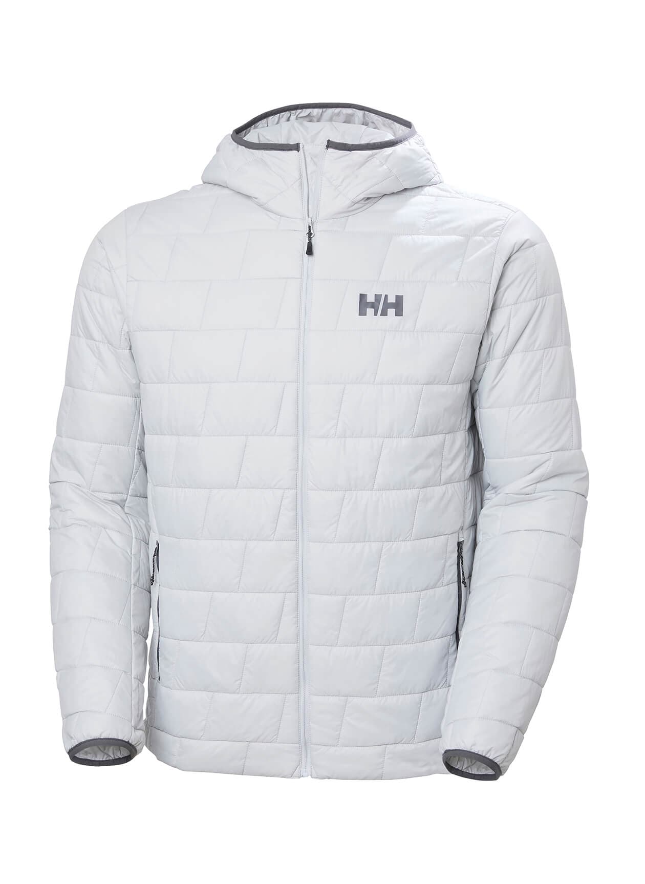 Helly Hansen Men's Lifaloft Hooded Insulator Jacket FA26 - Light Grey LG
