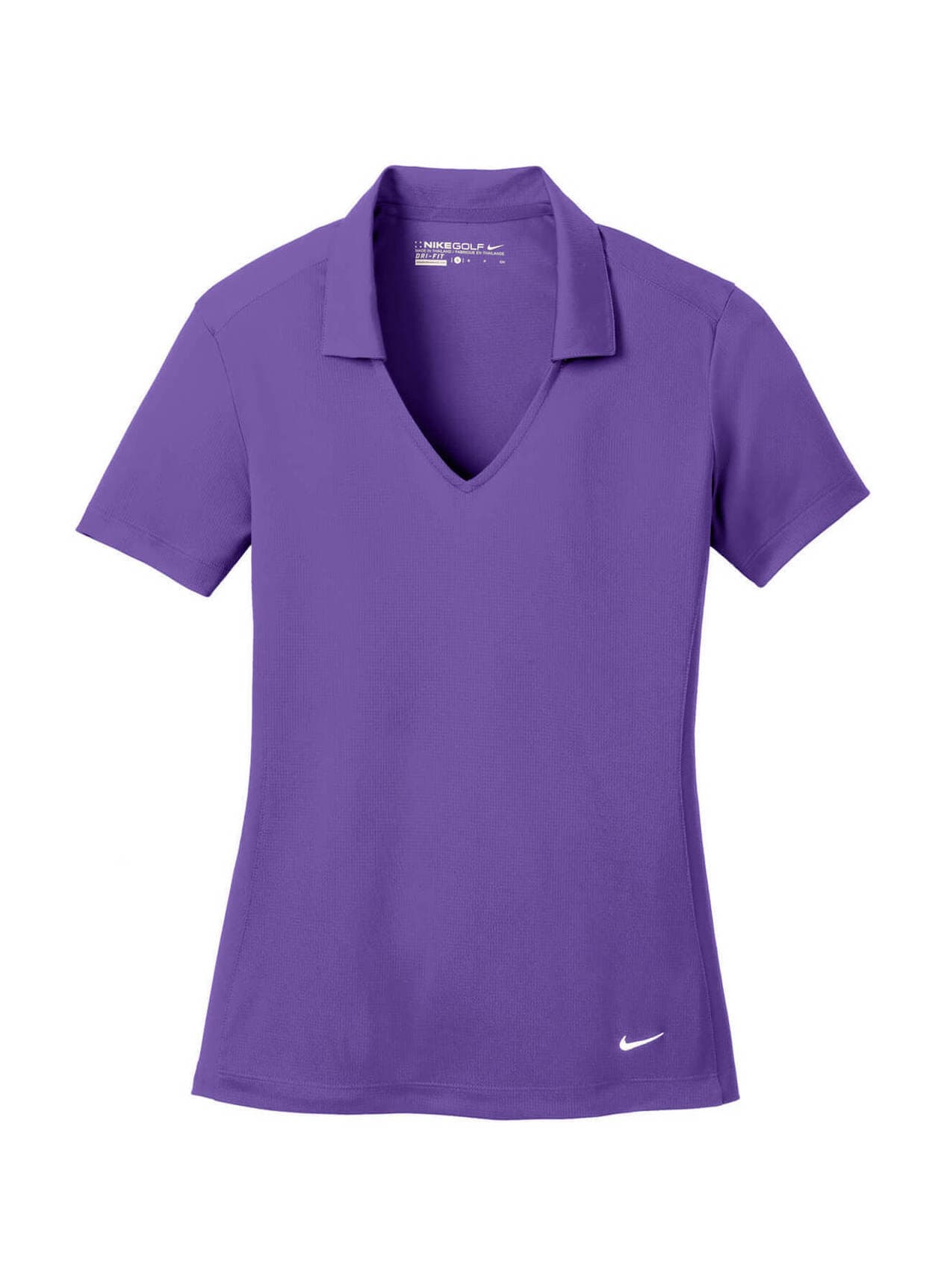 Nike Women's Dri-FIT Vertical Mesh Polo - Purple LG