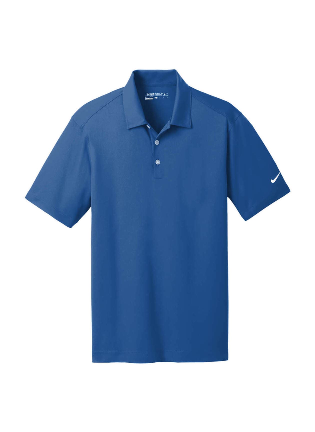 Nike Men's Dri-FIT Vertical Mesh Polo - Gym Blue (BLU) 3XL