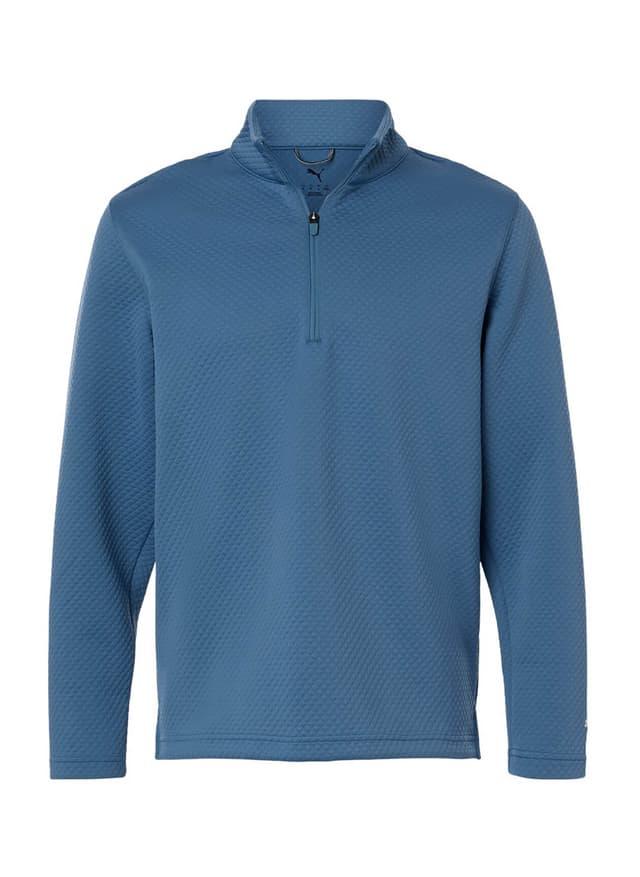 Puma Men's Pebble Quarter-Zip Pullover - Blue Horizon (BLUH) 3XL